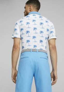 Puma Mattr Mirage Golf - Poloshirt - White Glow Regal Blue -Charmant Golfen Winkel 0317b0b5ba284157bb7988551f016dea