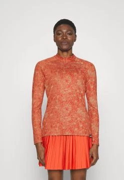 Adidas Golf Womens Long Sleeve Printed Golf - Longsleeve - Preloved Red