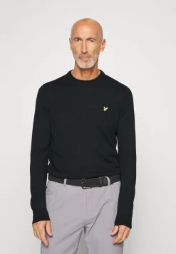 Lyle & Scott Golf Crew Neck- Trui - Jet Black