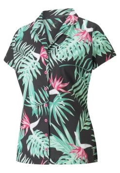 Puma Palm Tree Paradise Camp Golf - Overhemdblouse - Black -Charmant Golfen Winkel 0a0c0571509b435cbfa2af7b2cf9e7aa
