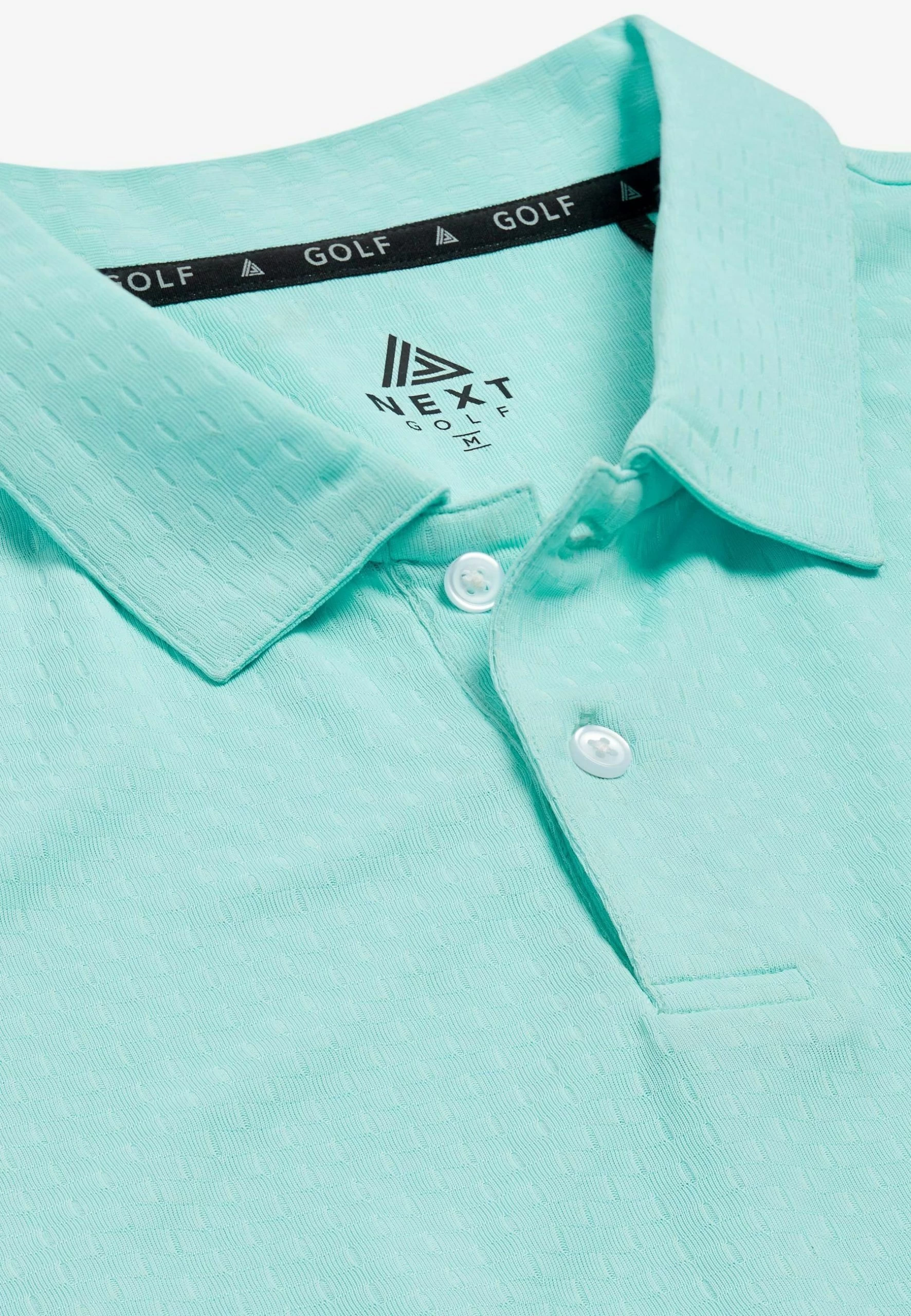 Next Golf Active Texture Standard - Poloshirt - Aqua Blue 2 Next Golf Active Texture Standard - Poloshirt - Aqua Blue - Afbeelding 2
