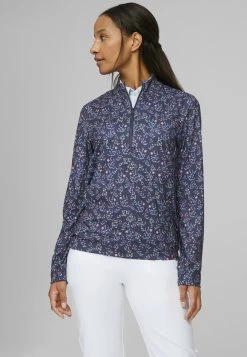 Charmant Golfen Winkel 45 Puma Floral Cloudspun Quarter-Zip Golf - Longsleeve - Navy Blazer Loveable