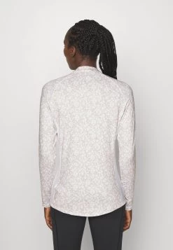 Adidas Golf Womens Ultimate Printed Quarter Zip Golf Mock - Longsleeve - Taupe/White -Charmant Golfen Winkel 21ffa01ee1e042b7a76de37e10ccd8a8