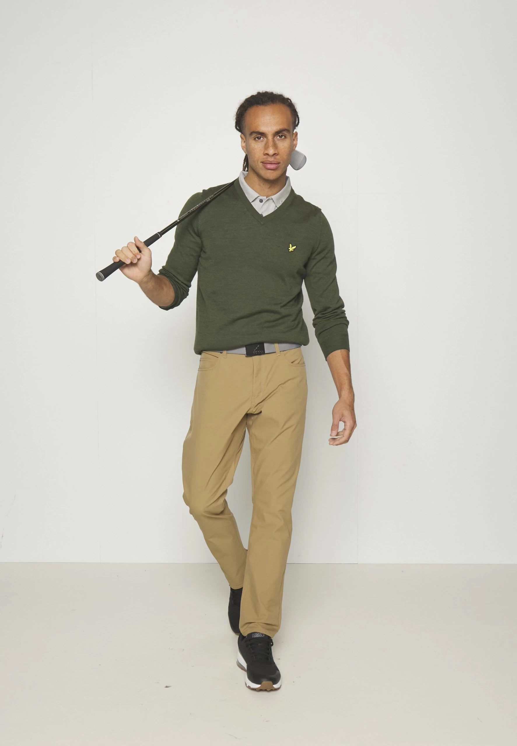 Lyle & Scott Golf V Neck - Trui - Cactus Green 2 Lyle & Scott Golf V Neck - Trui - Cactus Green - Afbeelding 2