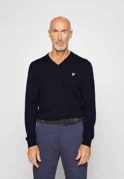 Lyle & Scott Golf V Neck - Trui - Dark Navy