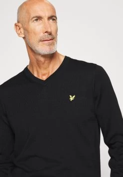 Lyle & Scott Golf V Neck - Trui - Jet Black -Charmant Golfen Winkel 2b2962beffe64544a573d14b346770f8