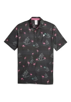 Puma Palm Tree Crew Bedrucktes Golf - Poloshirt - Black Charming Pink 10 Puma Palm Tree Crew Bedrucktes Golf - Poloshirt - Black Charming Pink -Charmant Golfen Winkel 2ca722e648bc42f782d6e8c95b7f680e