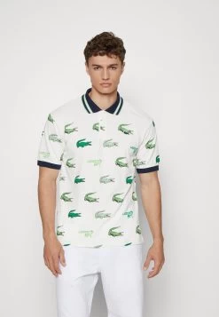 Charmant Golfen Winkel 11 Lacoste Sport Golf All Over Print - Poloshirt - Blanc/Bleu Marine/Vert/Blanc