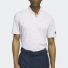 ADIDAS PERFORMANCE Go-To Print Golf - Poloshirt - Coral Fusion