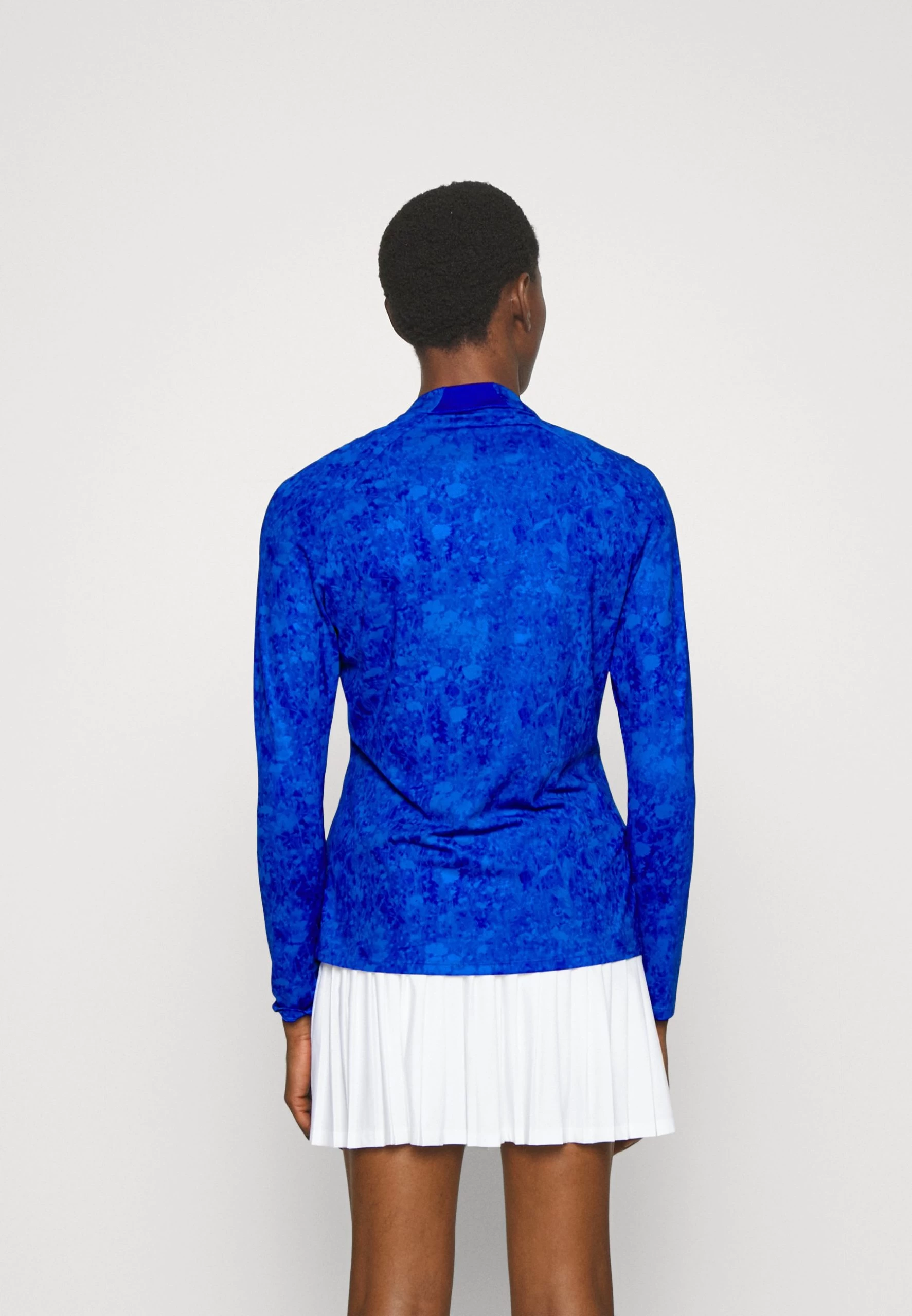 Adidas Golf Womens Long Sleeve Printed Golf - Longsleeve - Lucid Blue 3 Adidas Golf Womens Long Sleeve Printed Golf - Longsleeve - Lucid Blue - Afbeelding 3