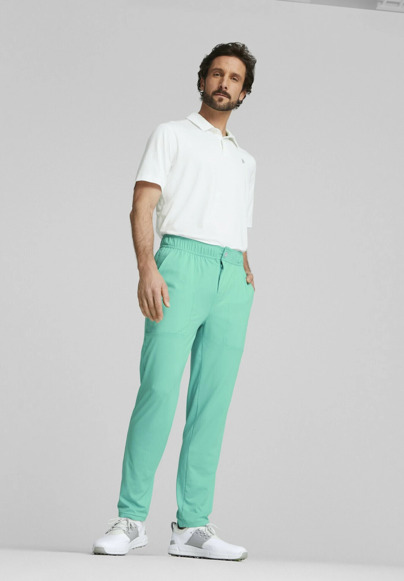 Puma X Palm Tree Golf - Poloshirt - Bright White 2 Puma X Palm Tree Golf - Poloshirt - Bright White - Afbeelding 2