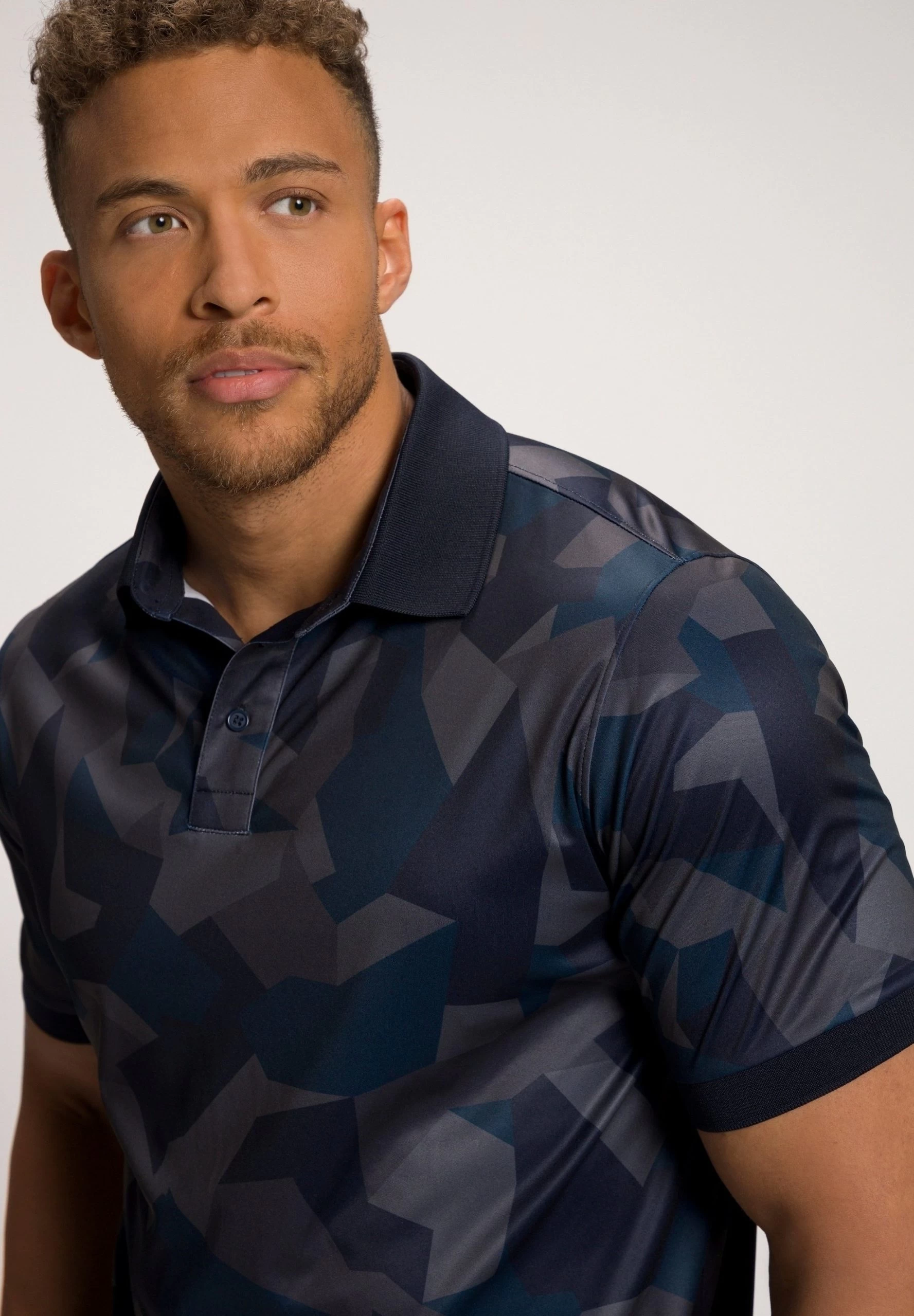 JP1880 Jay-Pi Golf - Poloshirt - Dark Blue/Grey 2 JP1880 Jay-Pi Golf - Poloshirt - Dark Blue/Grey - Afbeelding 2