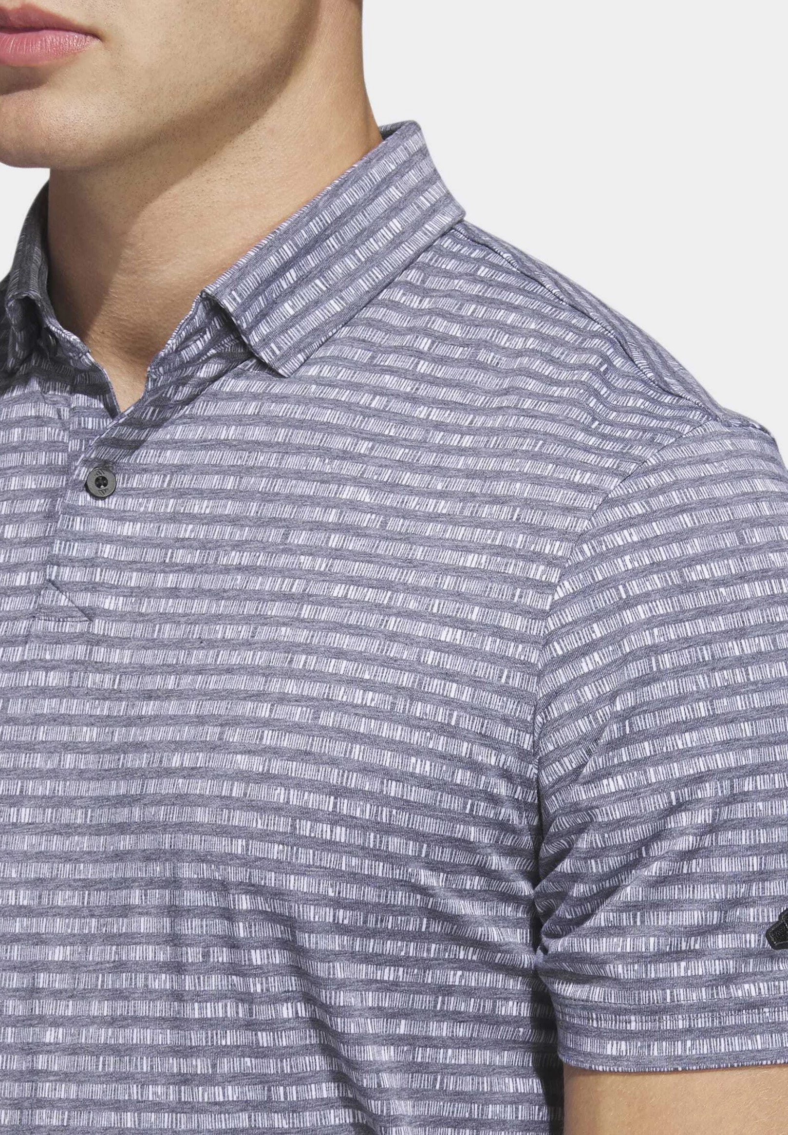 ADIDAS PERFORMANCE Go-To Striped Golf- Poloshirt - Black 3 ADIDAS PERFORMANCE Go-To Striped Golf- Poloshirt - Black - Afbeelding 3