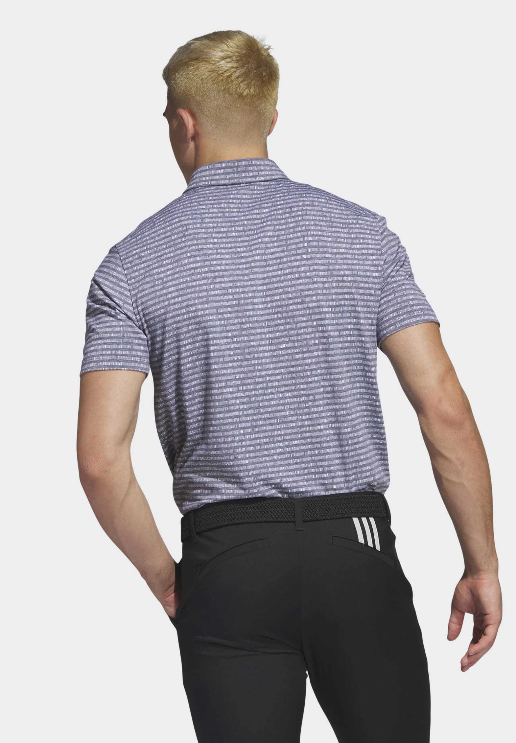 ADIDAS PERFORMANCE Go-To Striped Golf- Poloshirt - Black 2 ADIDAS PERFORMANCE Go-To Striped Golf- Poloshirt - Black - Afbeelding 2