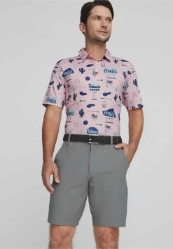 PUMA Golf X Arnold Palmer Cloudspun Golf - Poloshirt - Pale PinkLake Blue