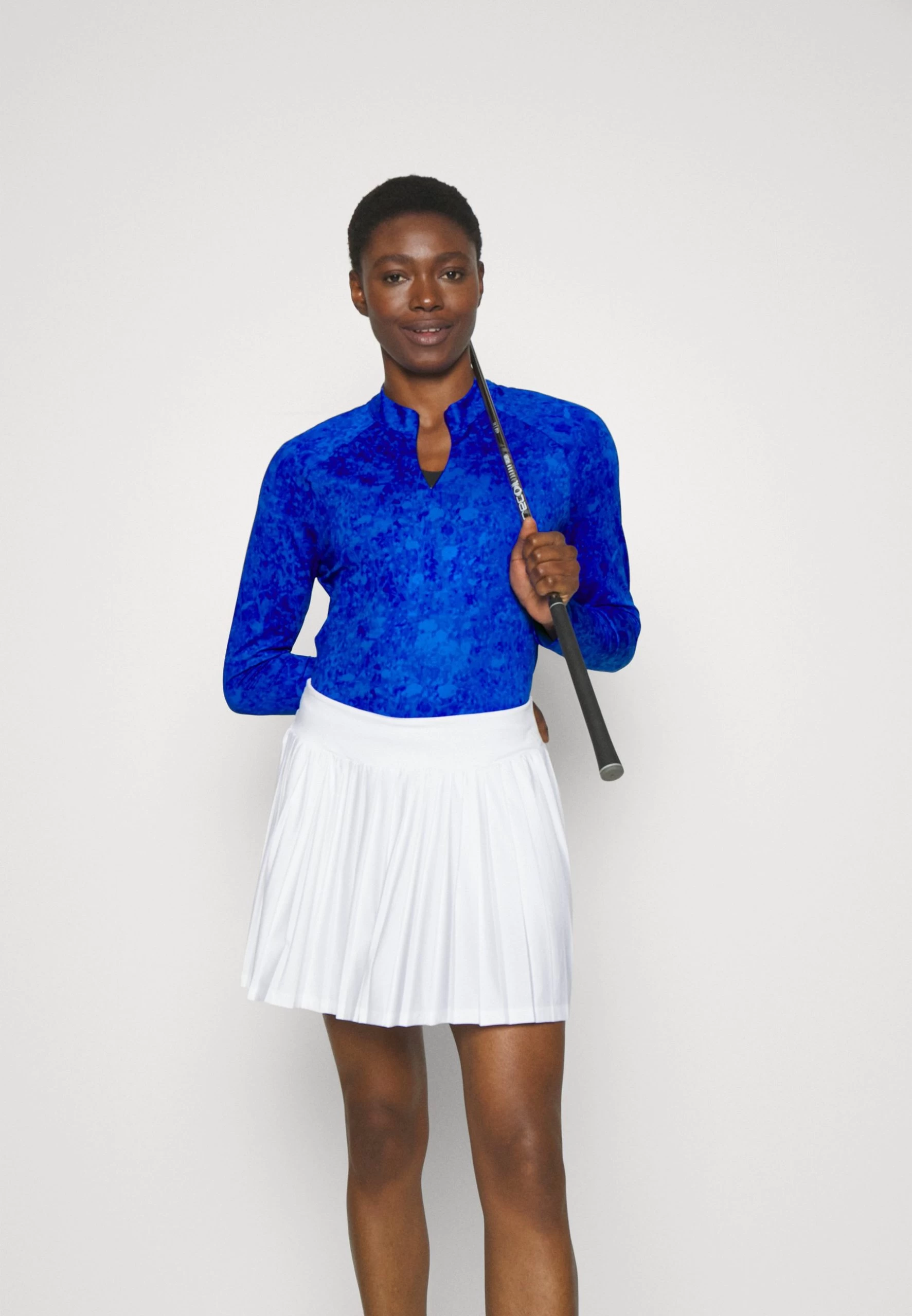 Adidas Golf Womens Long Sleeve Printed Golf - Longsleeve - Lucid Blue 4 Adidas Golf Womens Long Sleeve Printed Golf - Longsleeve - Lucid Blue - Afbeelding 4