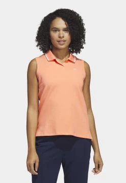 ADIDAS PERFORMANCE Go To Sleeveless Golf - Poloshirt - Coral Fusion