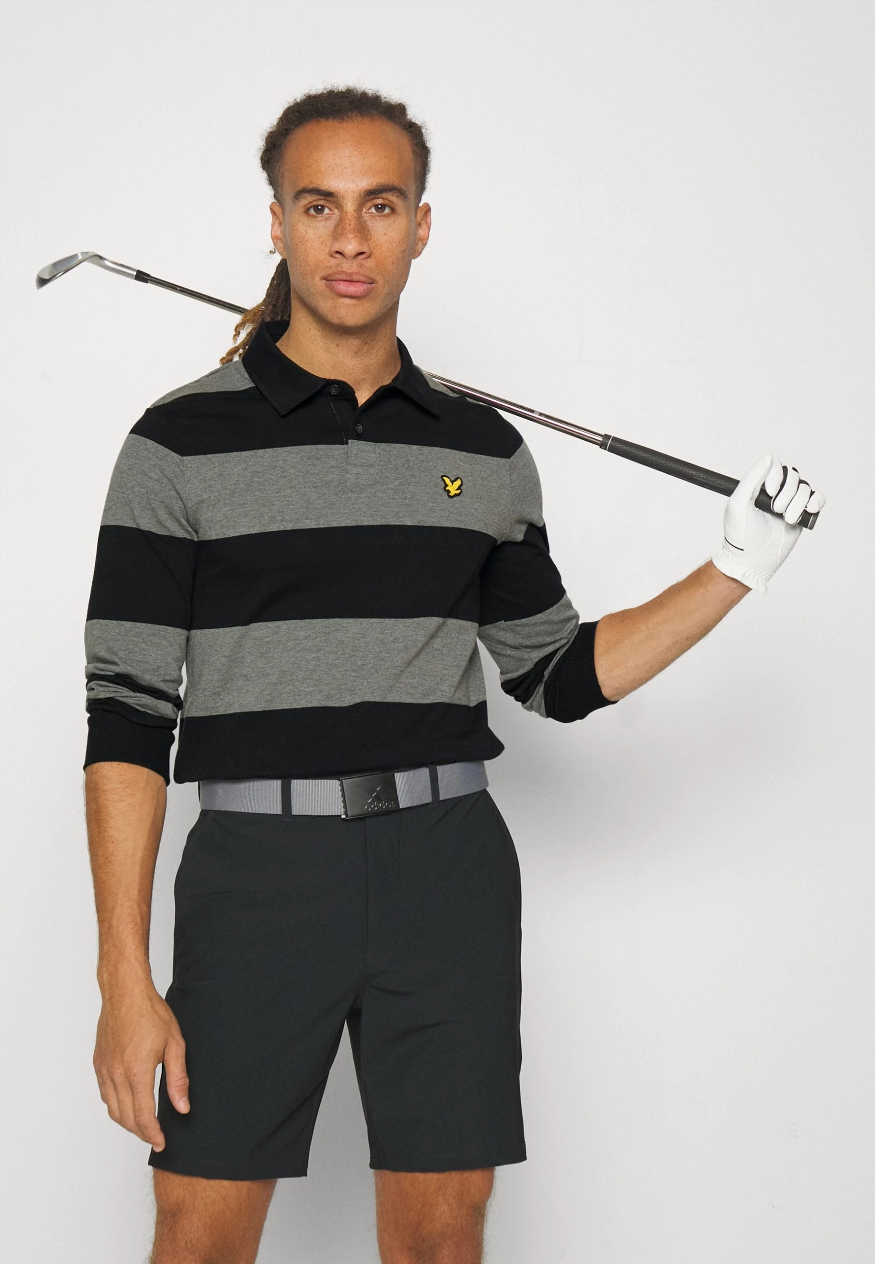 Lyle & Scott Golf Rugby - Longsleeve - Jet Black/Mid Grey 4 Lyle & Scott Golf Rugby - Longsleeve - Jet Black/Mid Grey - Afbeelding 4