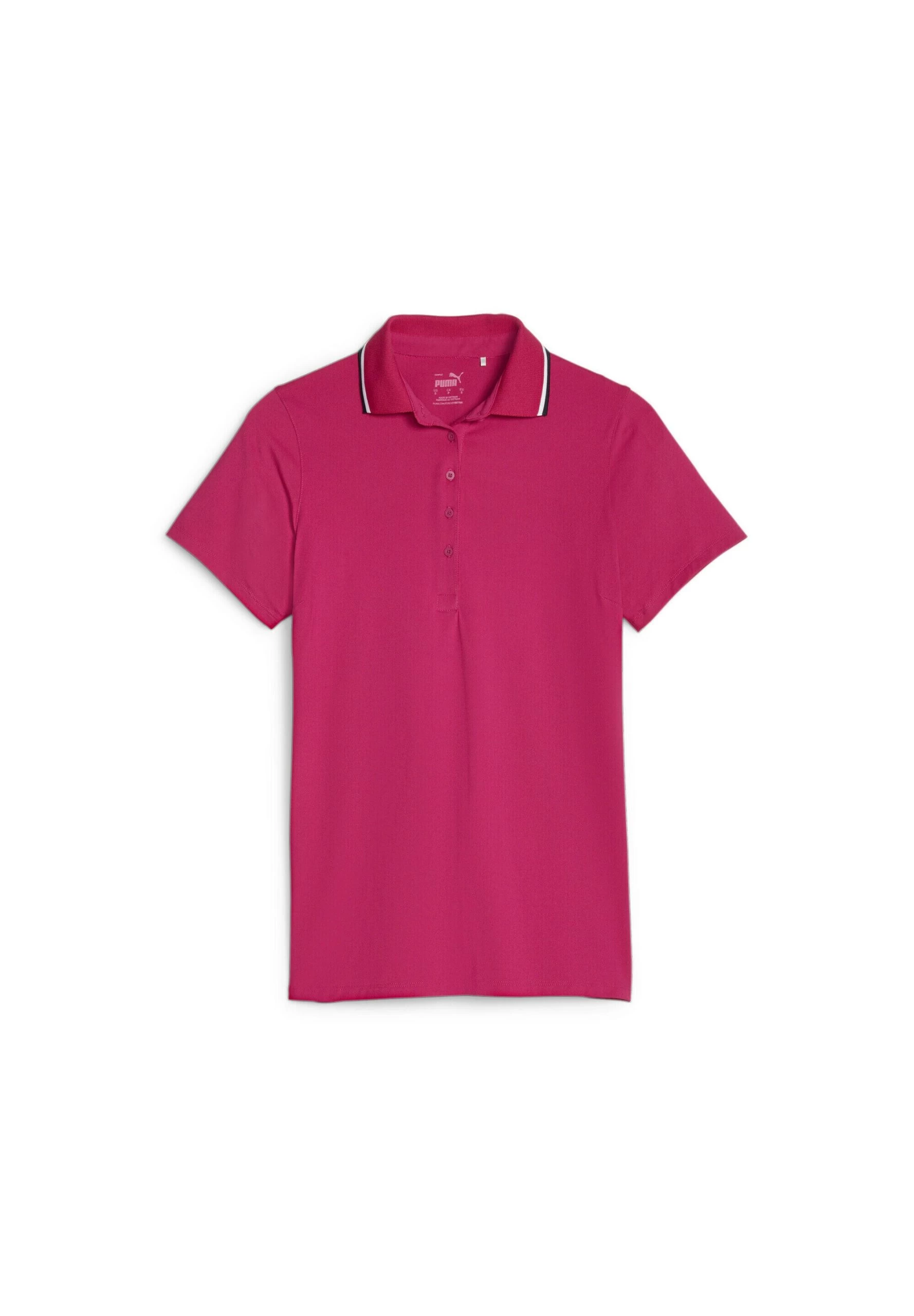 Puma Cloudspun Tipped Golf - Poloshirt - Black Strawberry Burst 1 Puma Cloudspun Tipped Golf - Poloshirt - Black Strawberry Burst