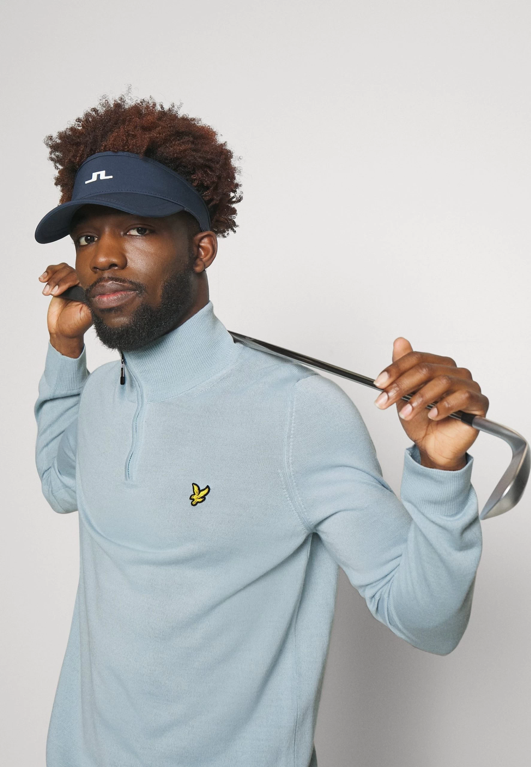 Lyle & Scott Golf Core Zip Mix - Trui - Blue Shore 4 Lyle & Scott Golf Core Zip Mix - Trui - Blue Shore - Afbeelding 4