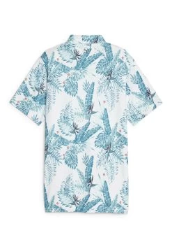 Puma Cloudspun Aloha Golf - Poloshirt - White Glow Pacific Green -Charmant Golfen Winkel a3f062c635294f8492ce9878283ec6b8