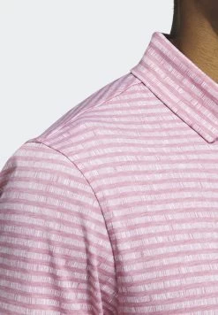 ADIDAS PERFORMANCE Go-To Striped Golf - Poloshirt - Pink Strata -Charmant Golfen Winkel ac53ddc21d8a49efb76ce45d2a7bd40c