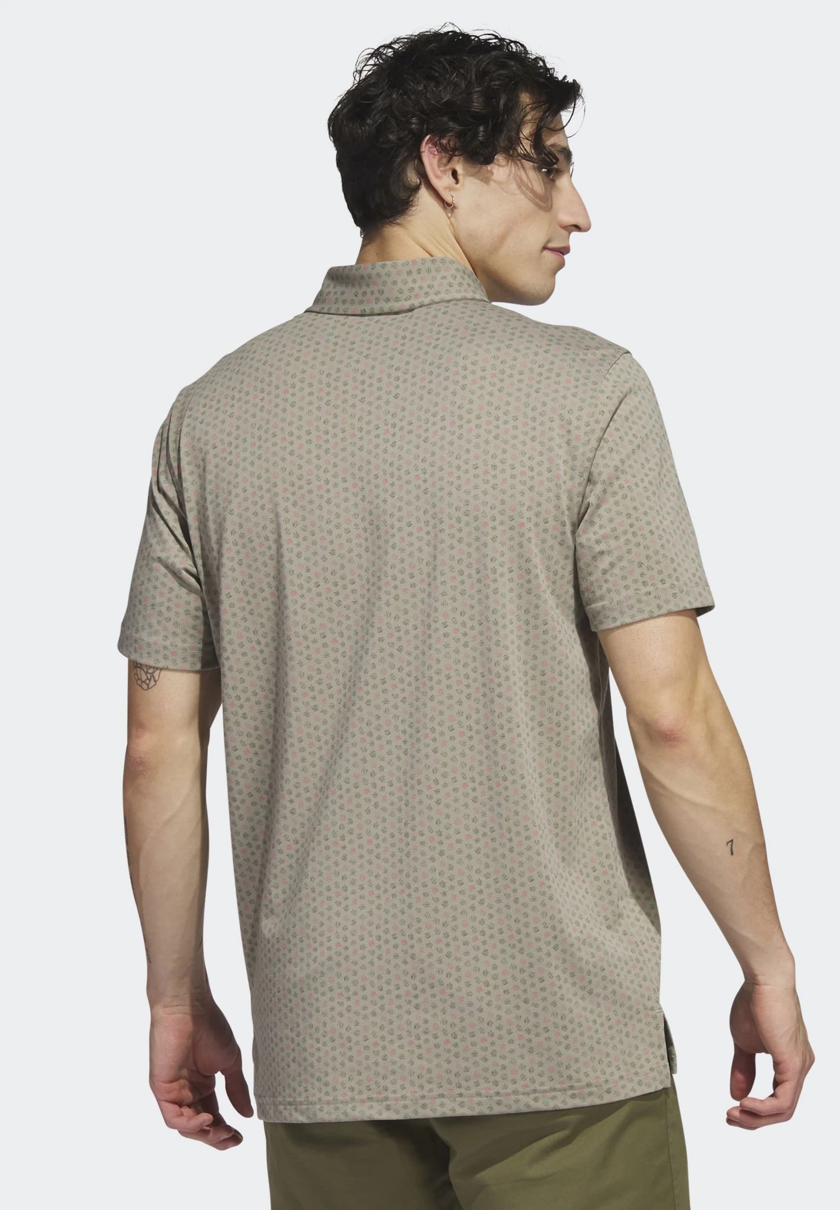 ADIDAS PERFORMANCE Go-To Print Golf - Poloshirt - Silver Pebble 2 ADIDAS PERFORMANCE Go-To Print Golf - Poloshirt - Silver Pebble - Afbeelding 2