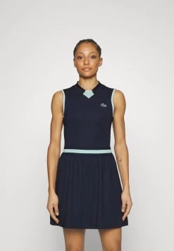 Lacoste Sport Golf Dress - Jurken - Bleu Marine Vert Clair