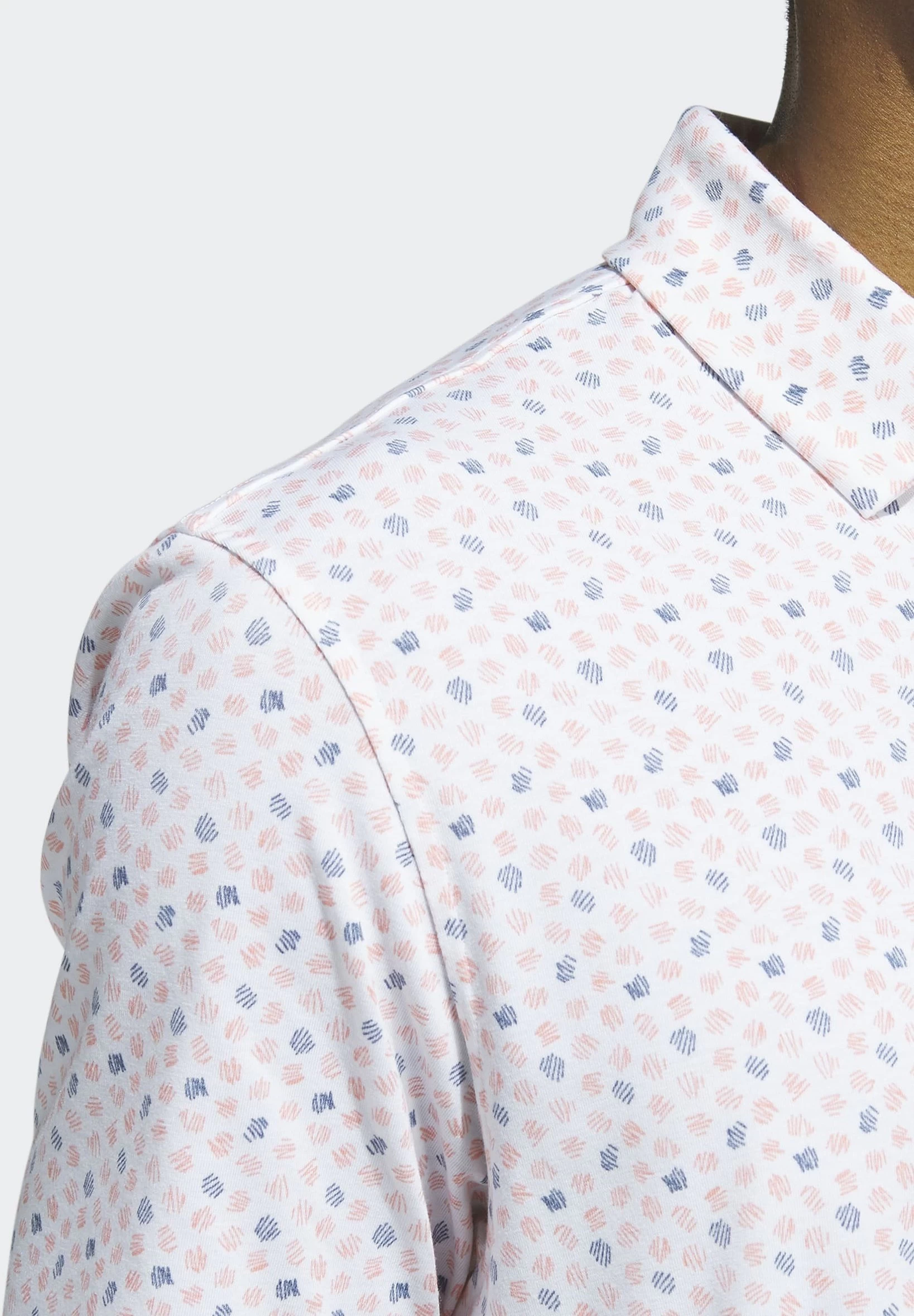 ADIDAS PERFORMANCE Go-To Print Golf - Poloshirt - Coral Fusion 3 ADIDAS PERFORMANCE Go-To Print Golf - Poloshirt - Coral Fusion - Afbeelding 3