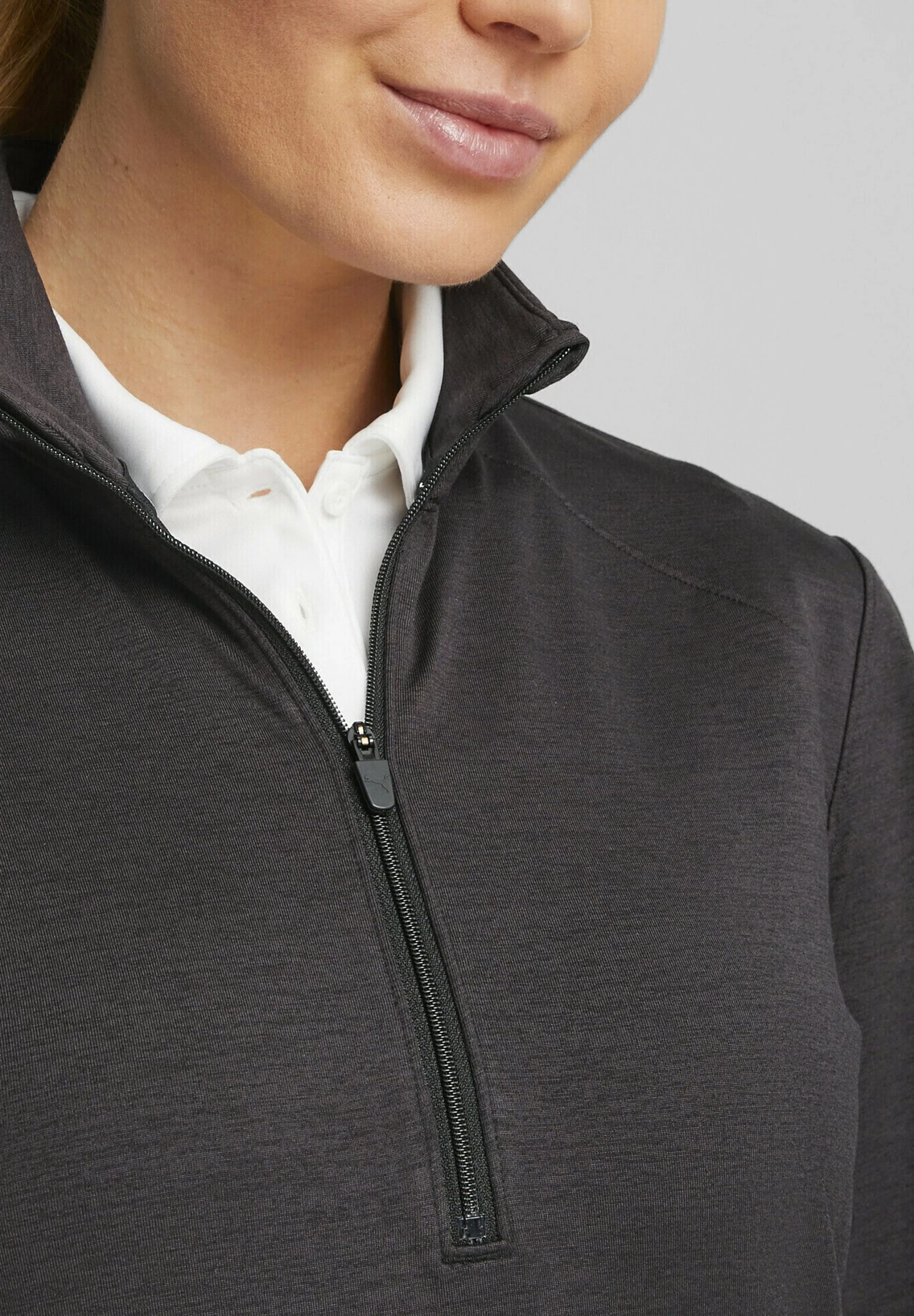 Puma Cloudspun Rockaway Golf Mit Halbem Reissverschluss - Sweater - Black 4 Puma Cloudspun Rockaway Golf Mit Halbem Reissverschluss - Sweater - Black - Afbeelding 4