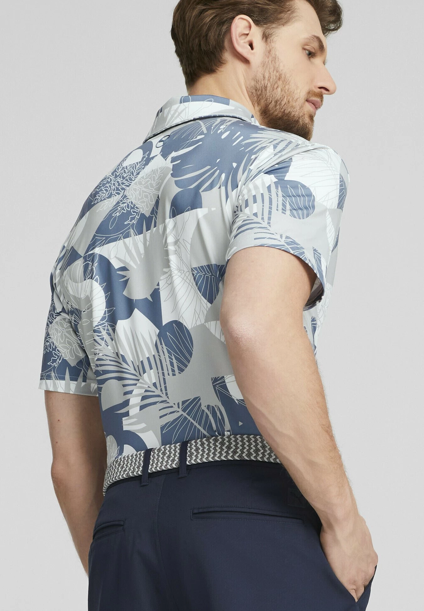 Puma Mattr Geo Golf Für- Poloshirt - Evening Sky Navy 3 Puma Mattr Geo Golf Für- Poloshirt - Evening Sky Navy - Afbeelding 3