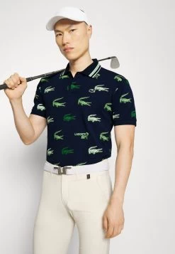 Lacoste Sport Golf All Over Print - Poloshirt - Navy Blue/Flour/Tarragon -Charmant Golfen Winkel c597c819c2204bd5874b773feb490c00