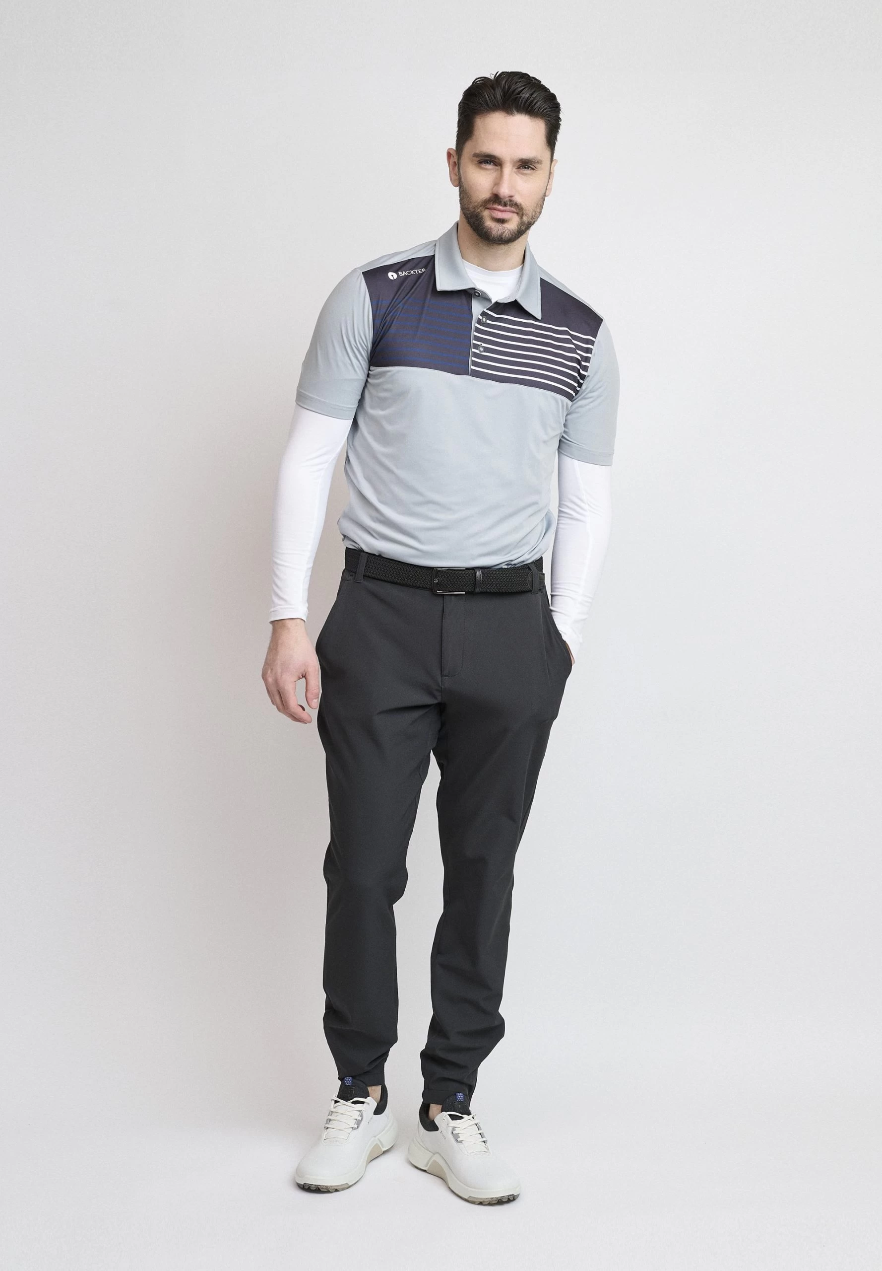 Golf- Poloshirt - Schiefer 2 Golf- Poloshirt - Schiefer - Afbeelding 2