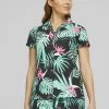Puma Palm Tree Paradise Camp Golf - Overhemdblouse - Black