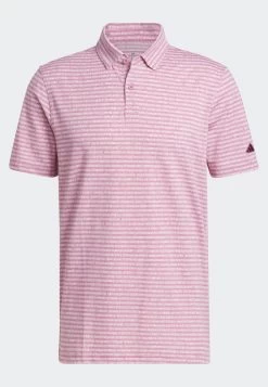 ADIDAS PERFORMANCE Go-To Striped Golf - Poloshirt - Pink Strata -Charmant Golfen Winkel e0b01cc0aaac4b608ebdf01ddec05201