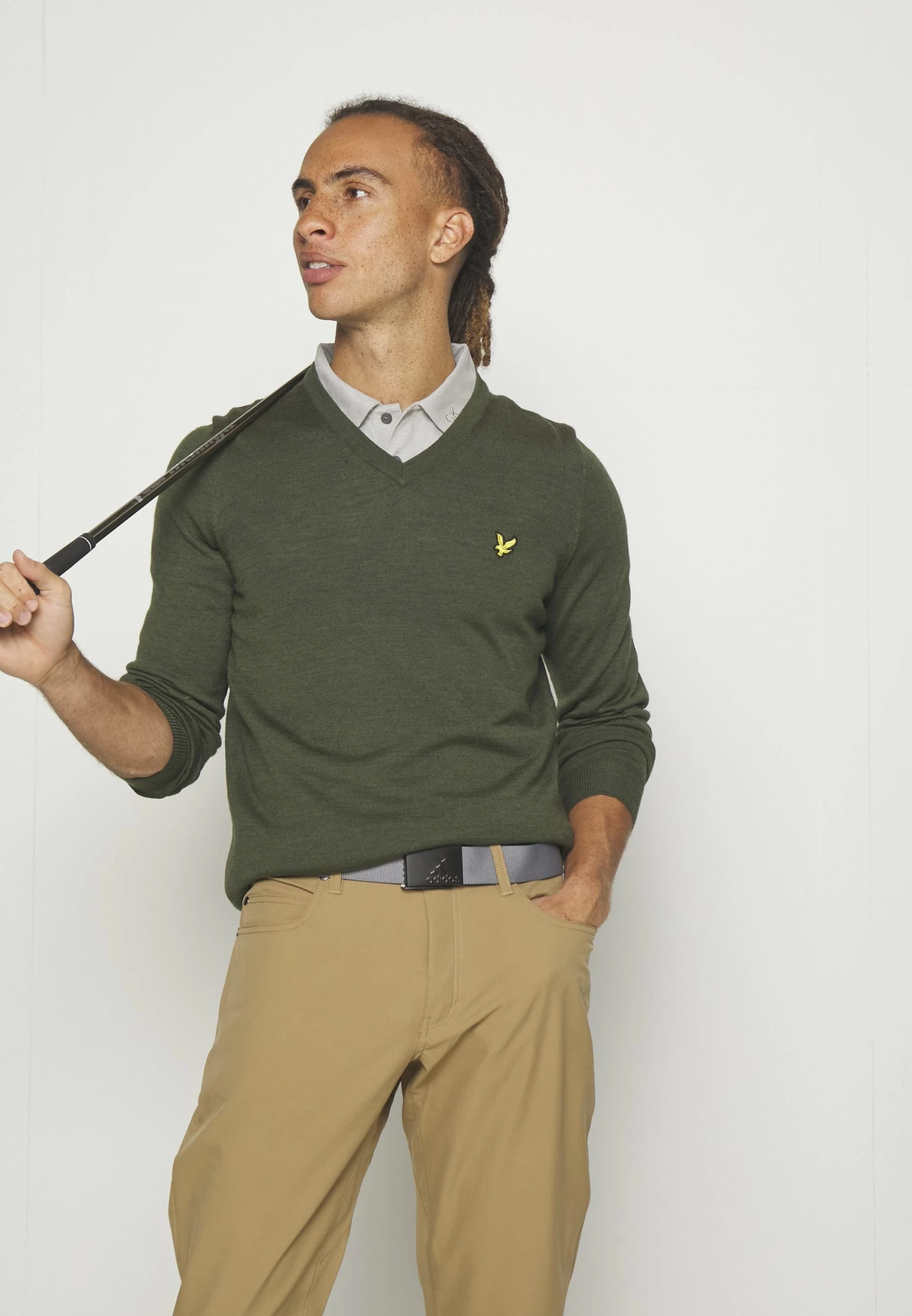 Lyle & Scott Golf V Neck - Trui - Cactus Green 4 Lyle & Scott Golf V Neck - Trui - Cactus Green - Afbeelding 4