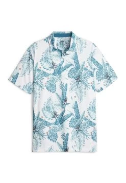 Puma Cloudspun Aloha Golf - Poloshirt - White Glow Pacific Green -Charmant Golfen Winkel f0255cca6e514f1281d1082ddc8e4ecf