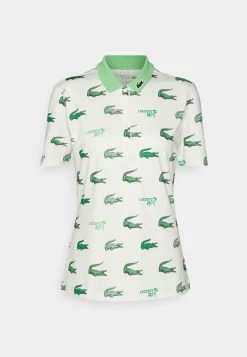 Lacoste Sport Golf Print - Poloshirt - Flour/Liamone -Charmant Golfen Winkel f33e0cf005a741c08e643449ae90cd52