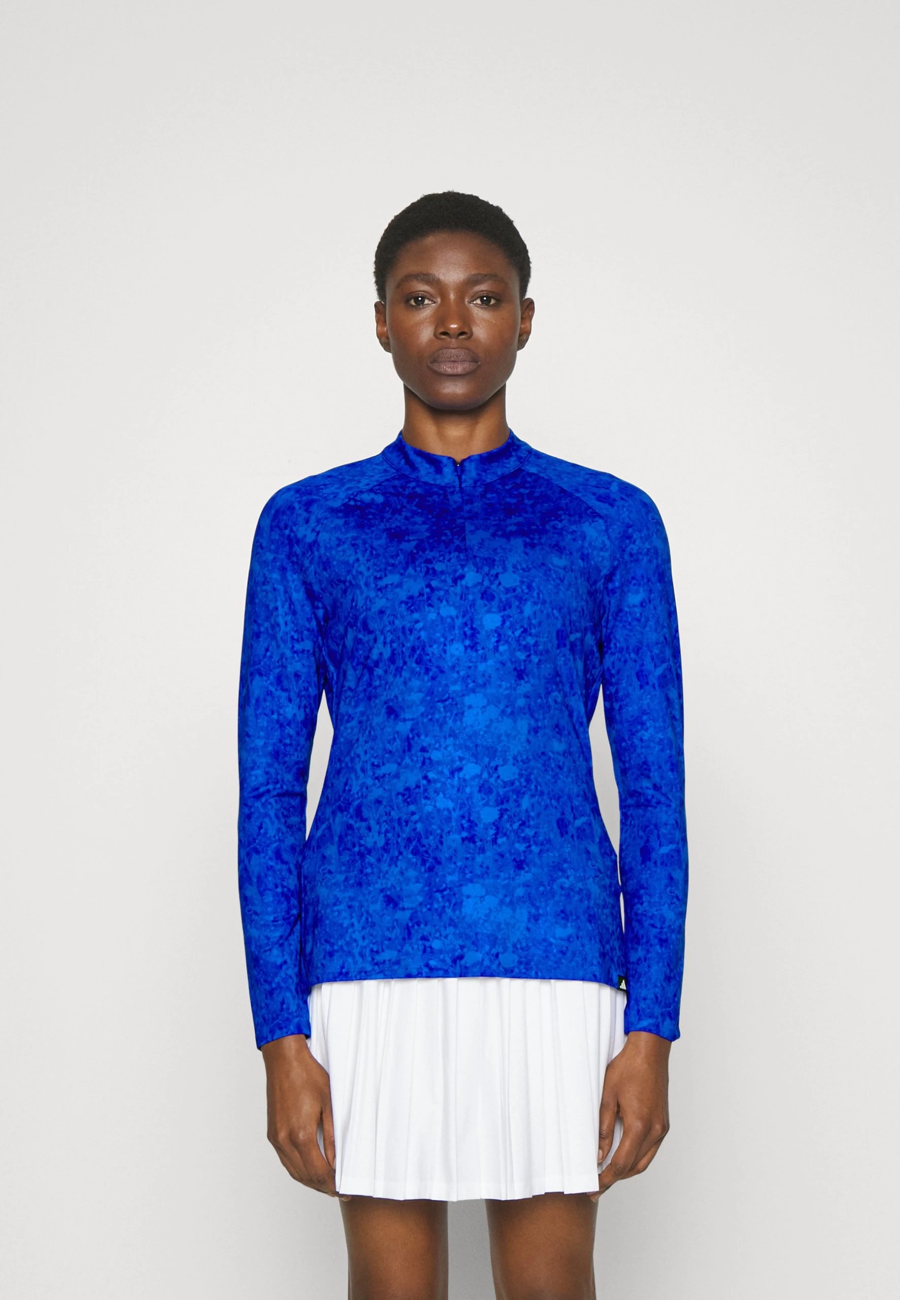 Adidas Golf Womens Long Sleeve Printed Golf - Longsleeve - Lucid Blue 1 Adidas Golf Womens Long Sleeve Printed Golf - Longsleeve - Lucid Blue